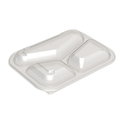 Faerch Hot Deli Deluxe 3 Compartment Takeaway Container Lids (365 Pack)