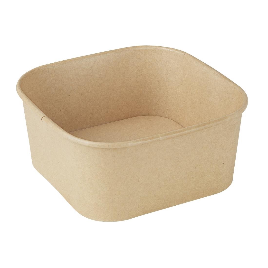 Fiesta Recyclable Square Container Bases 1400ml (300 Pack)
