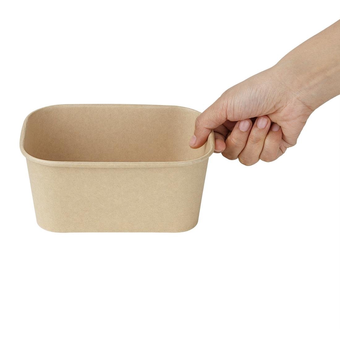 Fiesta Recyclable Square Container Bases 1400ml (300 Pack)