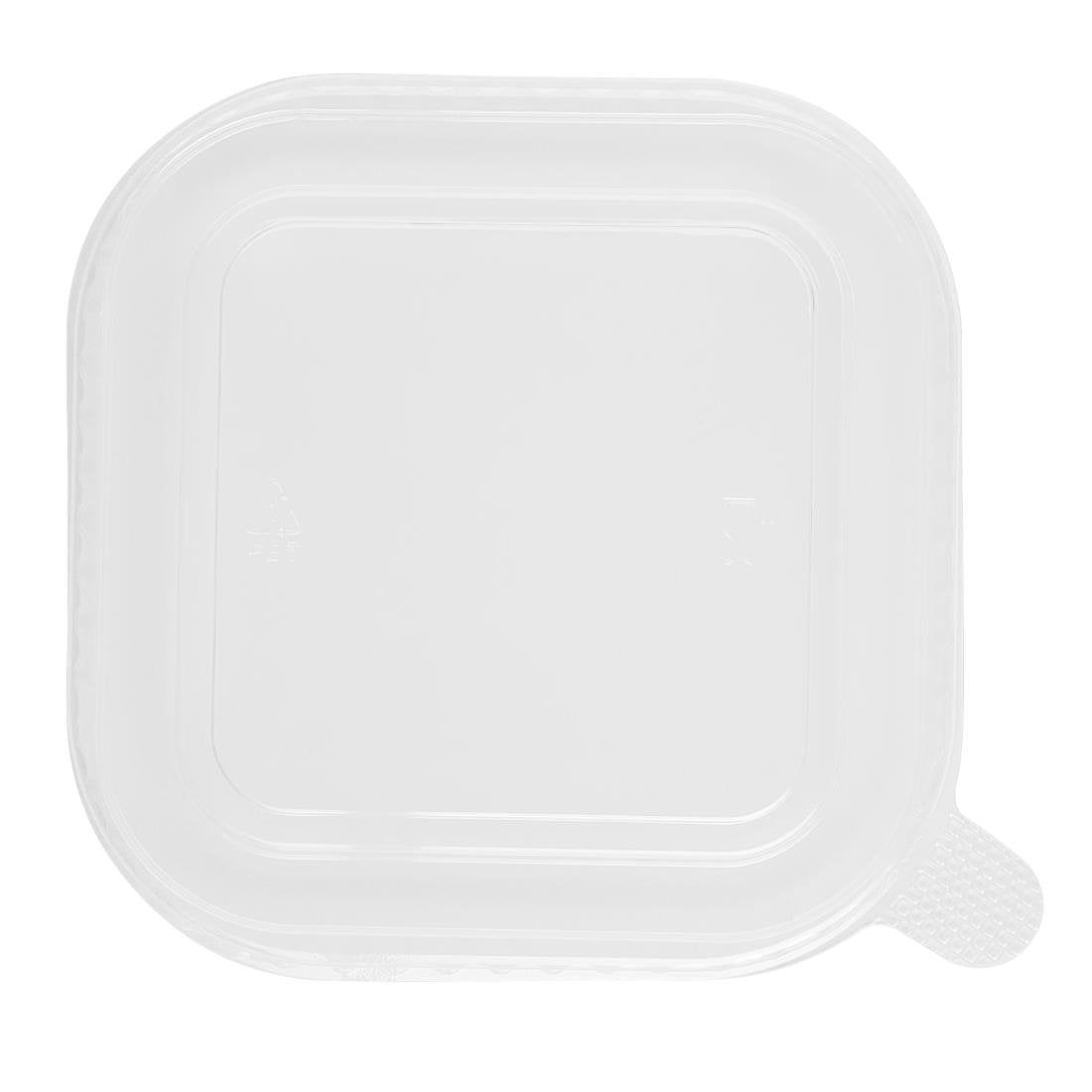 Fiesta Recyclable PET lid for Square Container Bases (300 Pack)