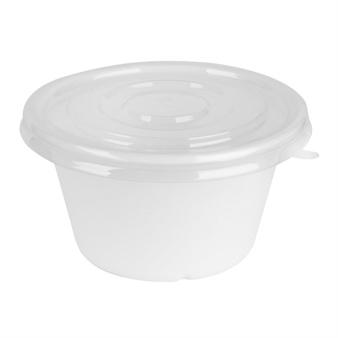 Fiesta Recyclable PET Lids for 400/500ml Bowl Bases (50 Pack)