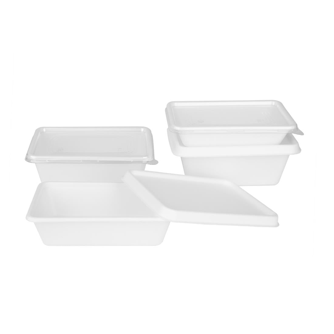 Fiesta Compostable Bagasse Food Container Bases 500ml (100 Pack)