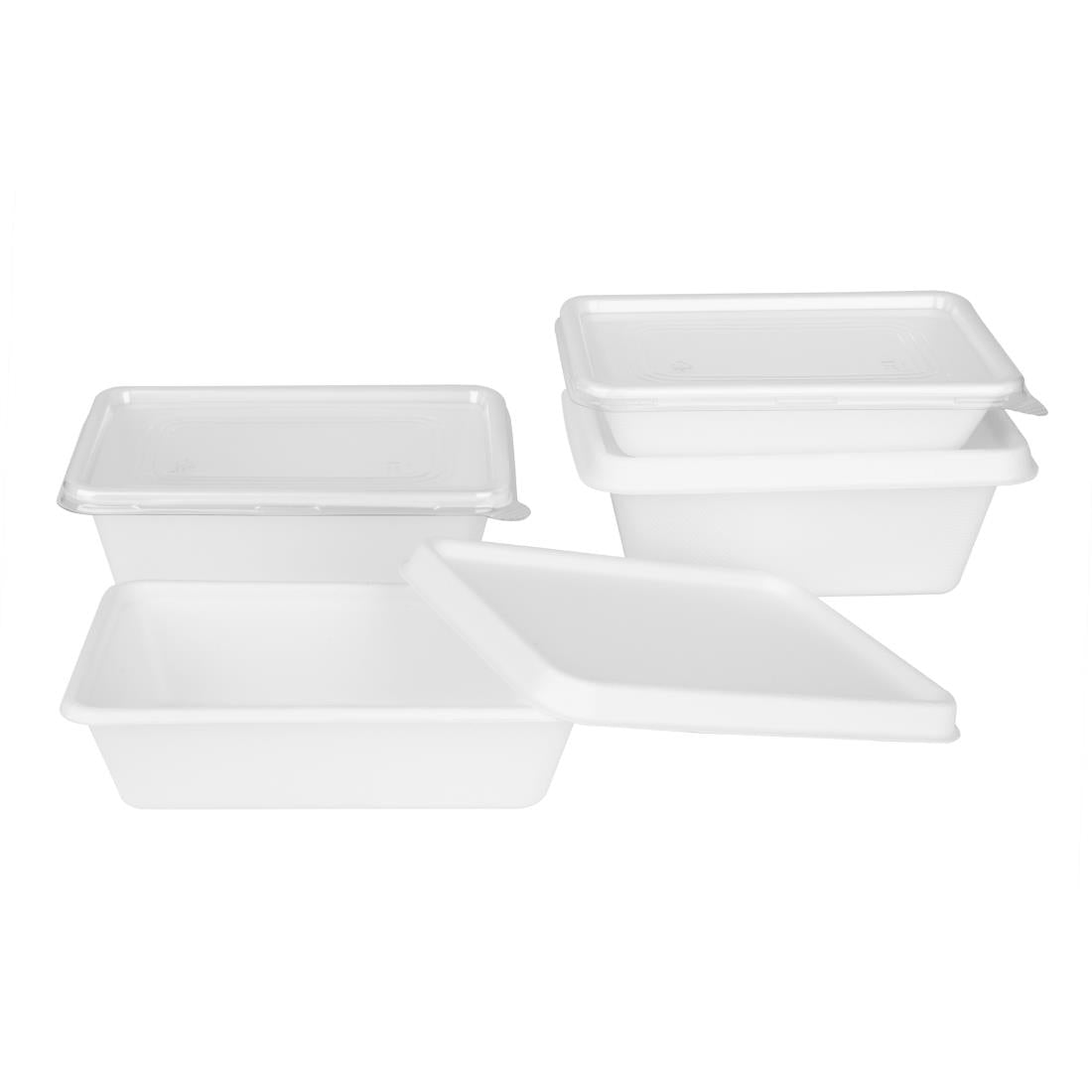 Fiesta Compostable Bagasse Food Container Bases 1000ml (100 Pack)