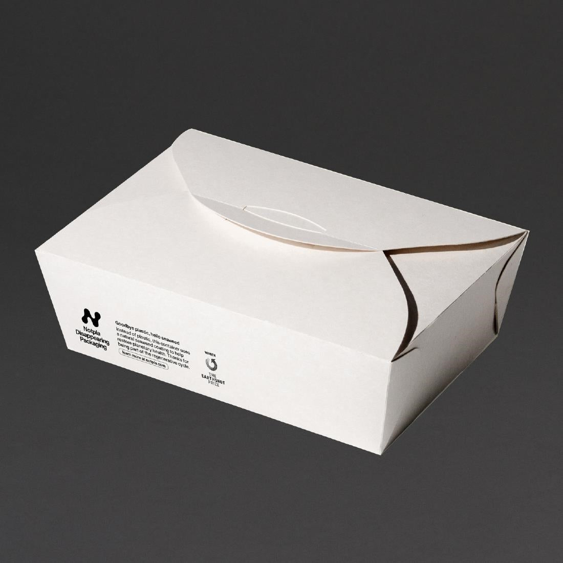 Notpla Large Takeaway Boxes 1750ml - White (220 Pack)
