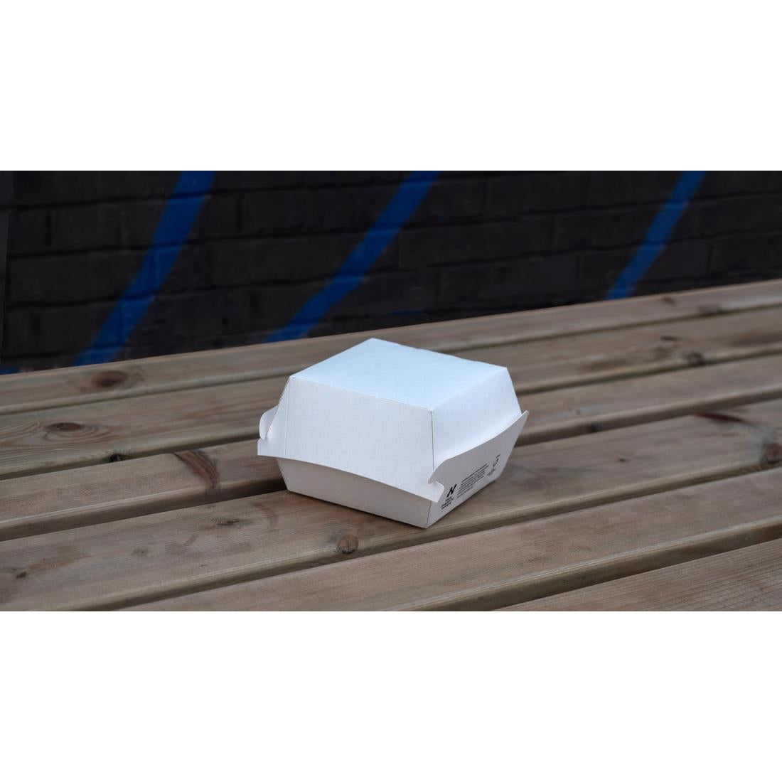 Notpla 5" Clamshell Burger Boxes - White (200 Pack)