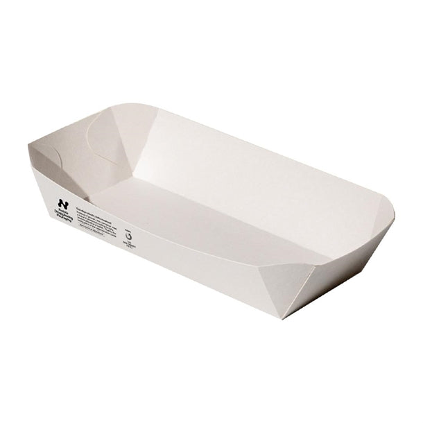 Notpla 10"x6" Deep Trays - White (340 Pack)