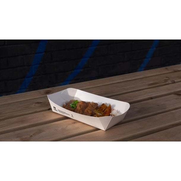Notpla 10"x6" Deep Trays - White (340 Pack)
