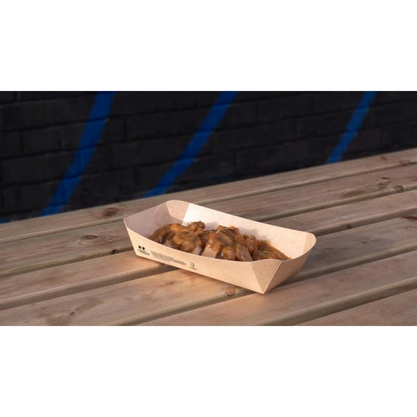 Notpla 10"x6" Deep Trays - Kraft (340 Pack)
