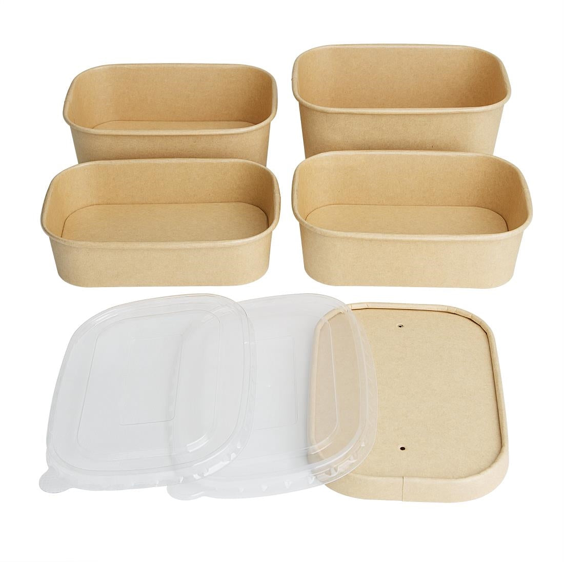 Fiesta Recyclable Rectangular Food Containers 650ml (300 Pack)