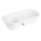 Fiesta Compostable Bagasse Oval 2-Compartment Container 900ml - Pack of 100