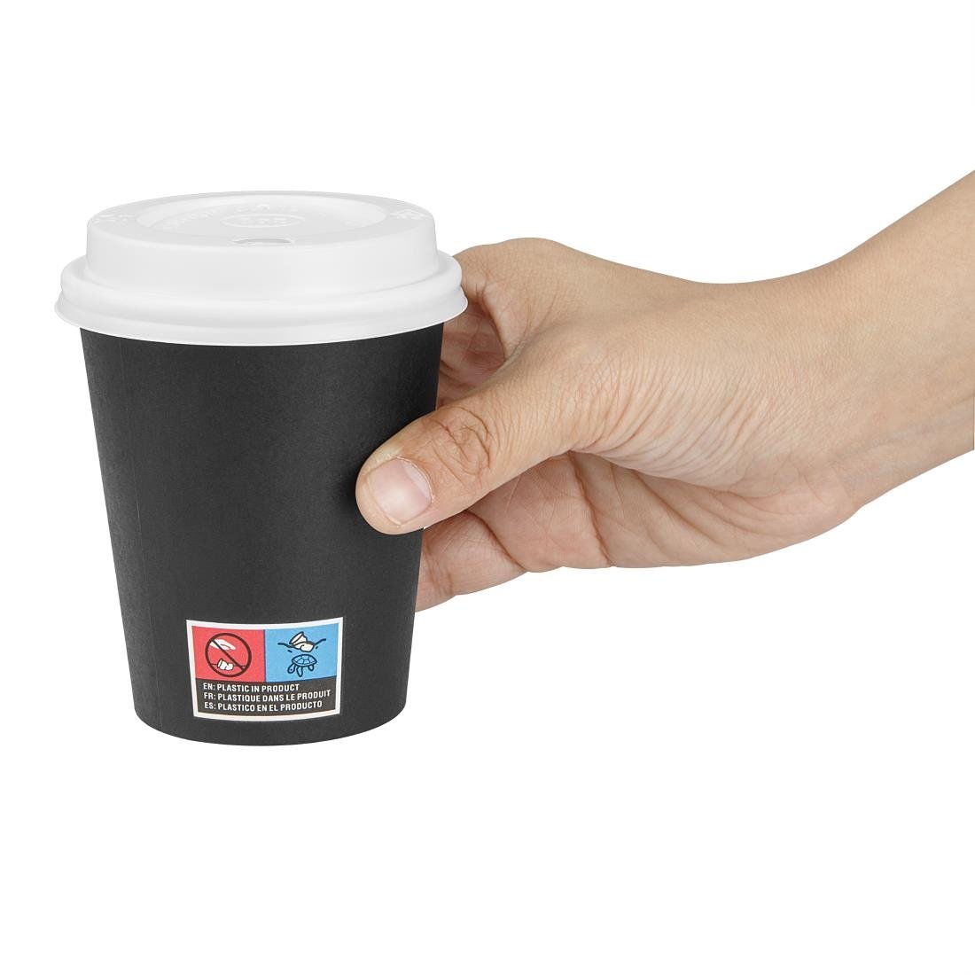 Nisbets Essentials Hot Cups and Lids Pack 8oz (350 Pack)