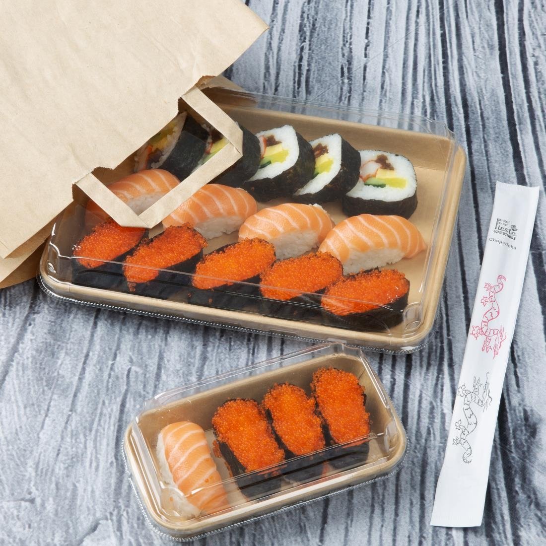 Fiesta Recyclable No. 11 Sushi Tray Bases 255x181mm (300 Pack)
