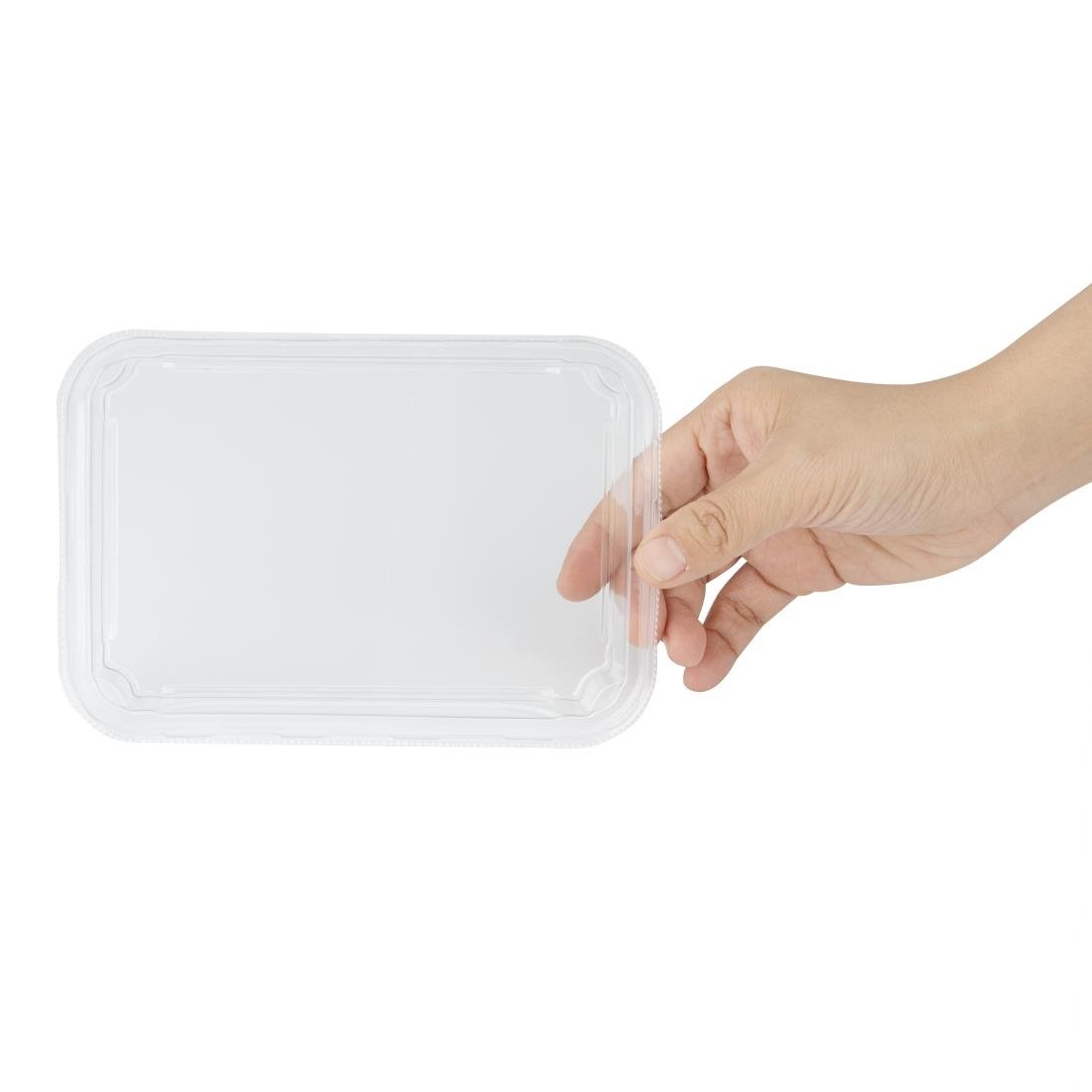 Fiesta Recyclable PET Lids for No. 3 Sushi Trays (300 Pack)