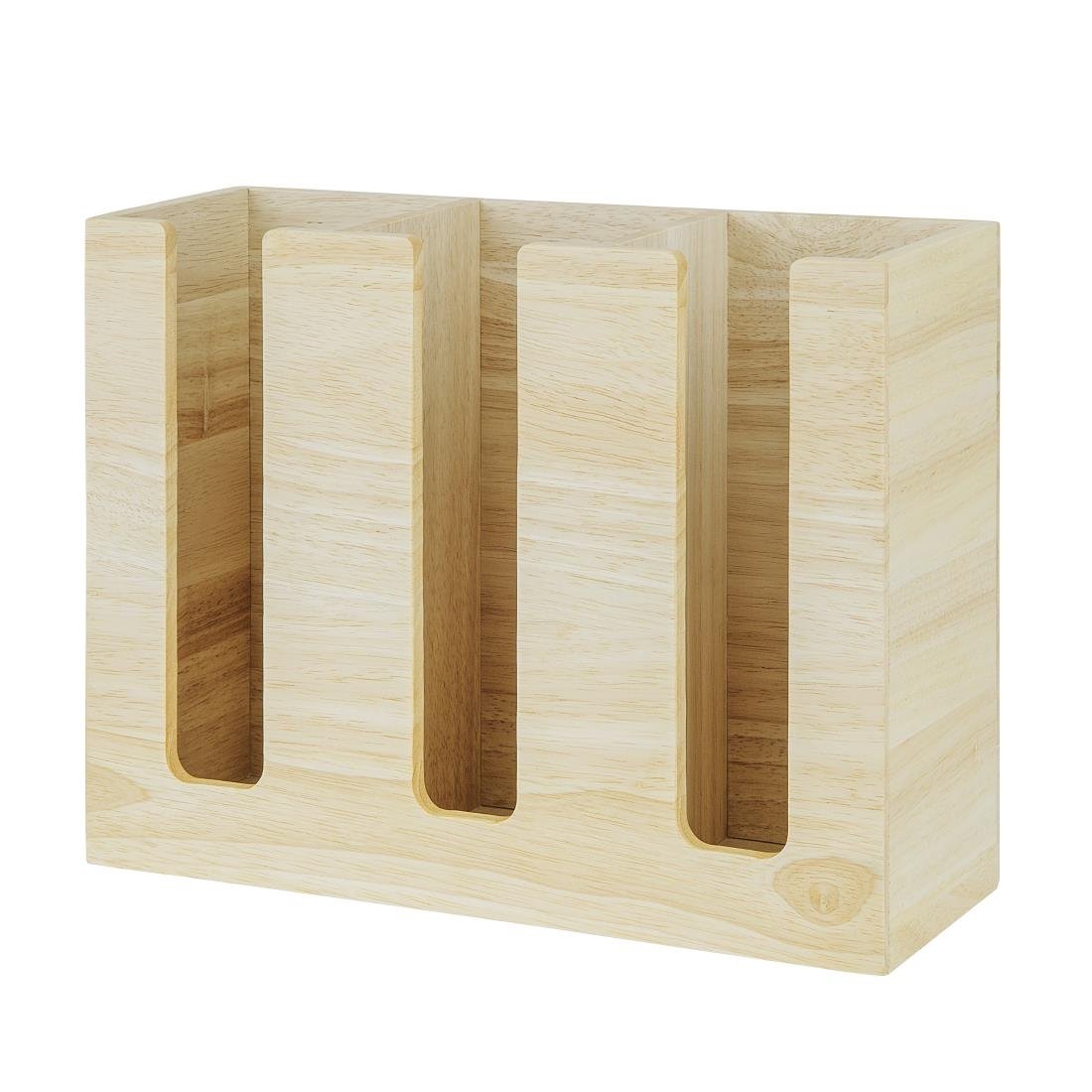 Olympia Cup Organiser Hevea Wood 340x120x240mm