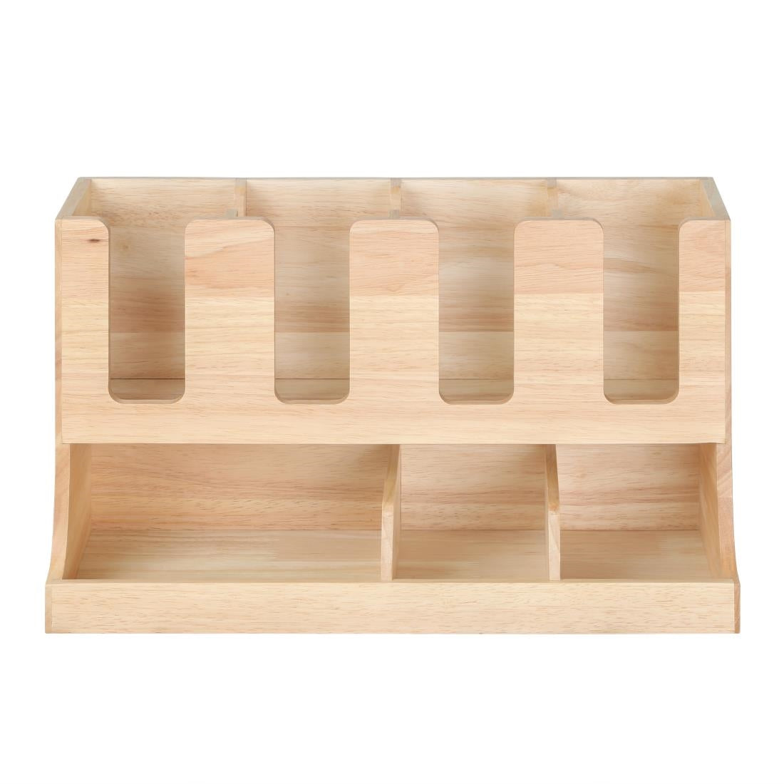 Olympia Cup and Condiment Station Hevea Wood 450x120x240mm
