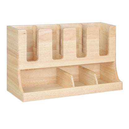Olympia Cup and Condiment Station Hevea Wood 450x120x240mm