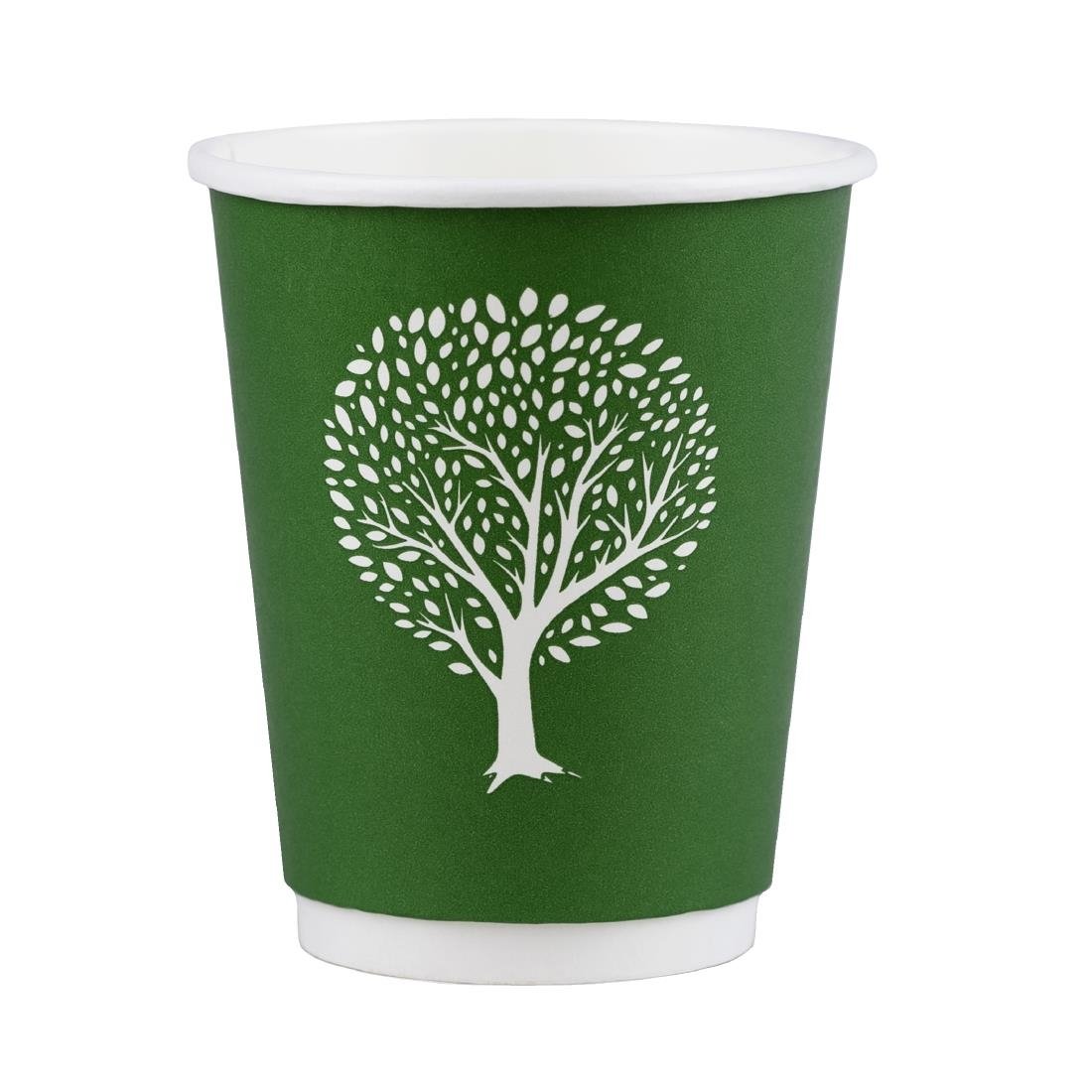 Vegware Green Tree Double Wall Hot Cups 12oz 89-Series (500 pack)