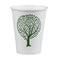 Vegware Green Tree White Hot Cups 8oz 79-Series - Pack of 1000
