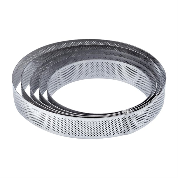 Pavoni Round Stainless Steel Mould 190x35mm