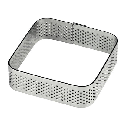 Pavoni Square Stainless Steel Mould 65x65mm