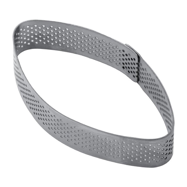 Pavoni Elliptic Stainless Steel Mould 100x55x20mm