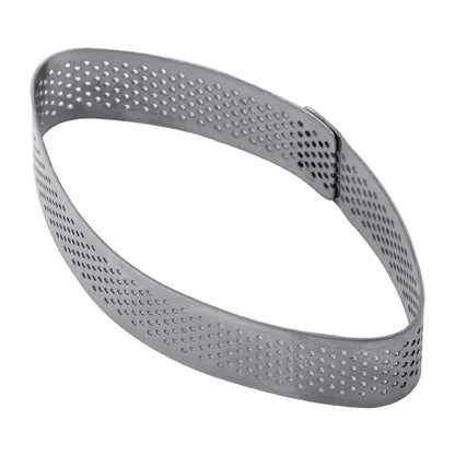 Pavoni Elliptic Stainless Steel Mould 100x55x20mm