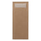 Europochette Classic Size Kraft Brown Cutlery Pouch with Kraft 2ply Napkin - Pack of 500
