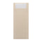 Europochette Classic Size Cream Cutlery Pouch with White 2ply Napkin - Pack of 500