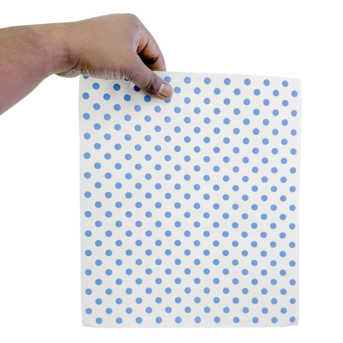 Fiesta Compostable Burger Wraps Blue Dot 250x200mm (200 Pack)