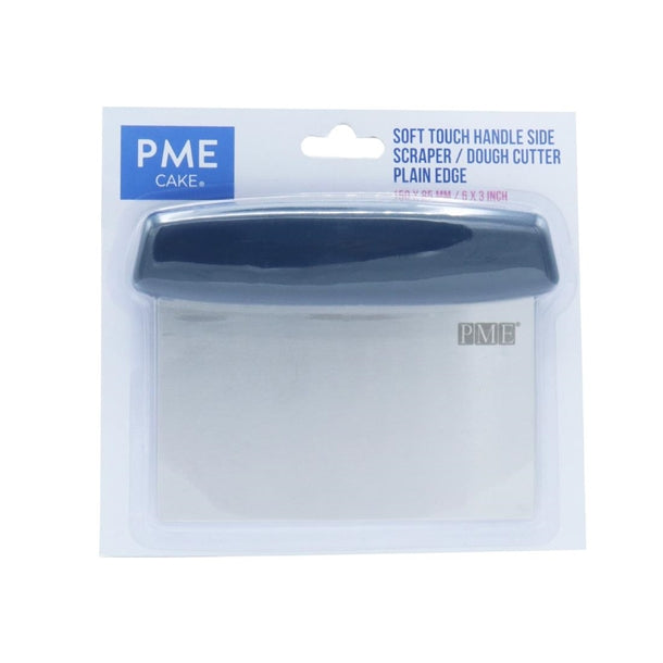 PME Soft Touch Handle Side Scrapers Plain Edge and Dough Scraper 150mm