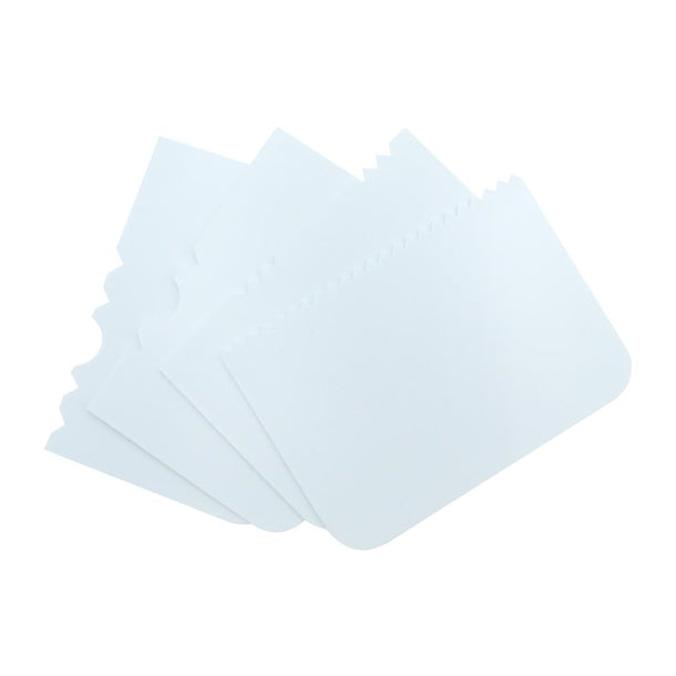 PME Side Scrapers Patterned Edge Plastic (4 Pack)