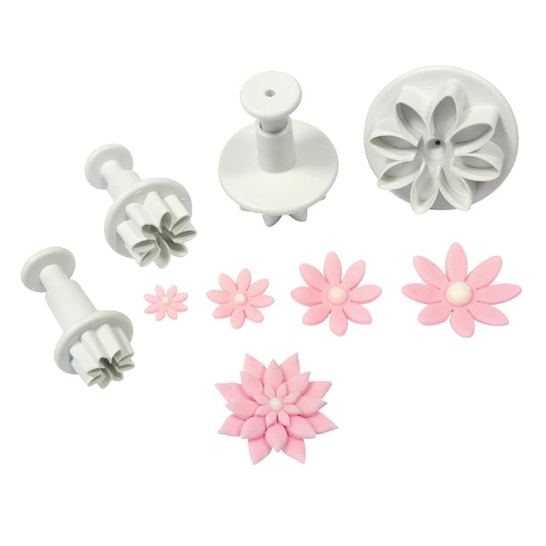 PME Floral Daisy Plunger Cutter Marguerite (4 Pack)