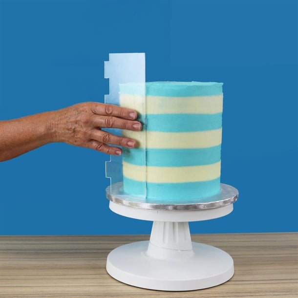 PME Side Scrapers Patterned Acrylic Extra Wide Stripes 255mm