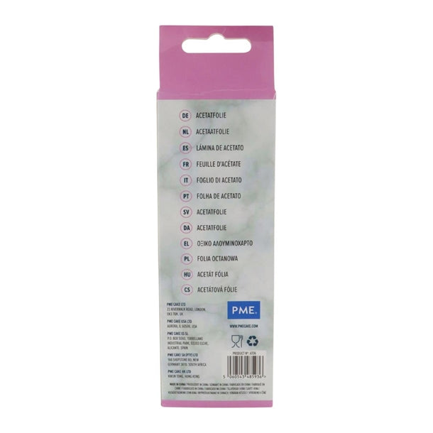 PME Food Safe Acetate 5 Meter Roll 150mm