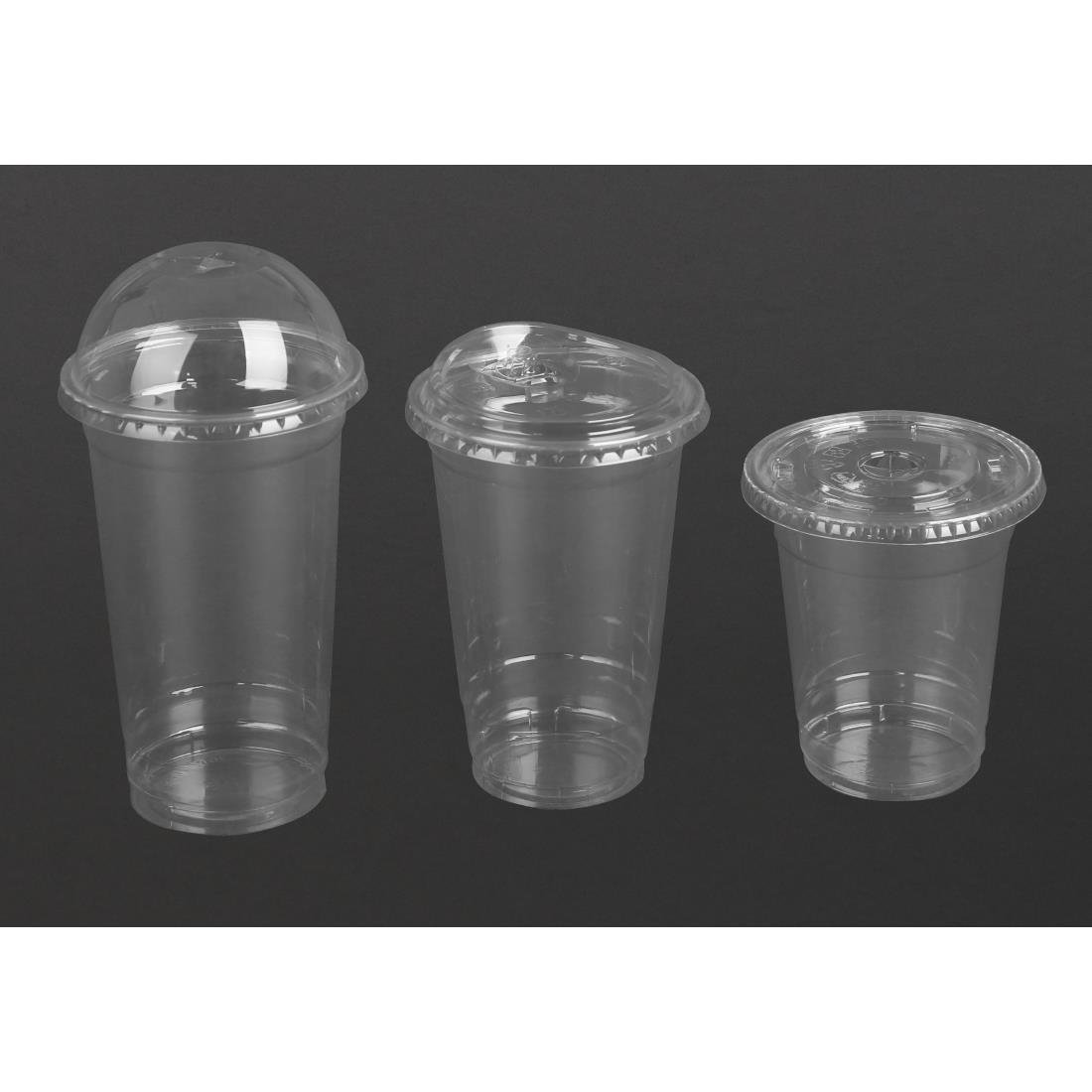 Fiesta Recyclable rPET Strawless Lids for 12/16/20oz Cups (400 Pack)