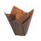 Matfer Bourgeat Tulip Muffin Cases Brown 80x50mm - Pack of 200