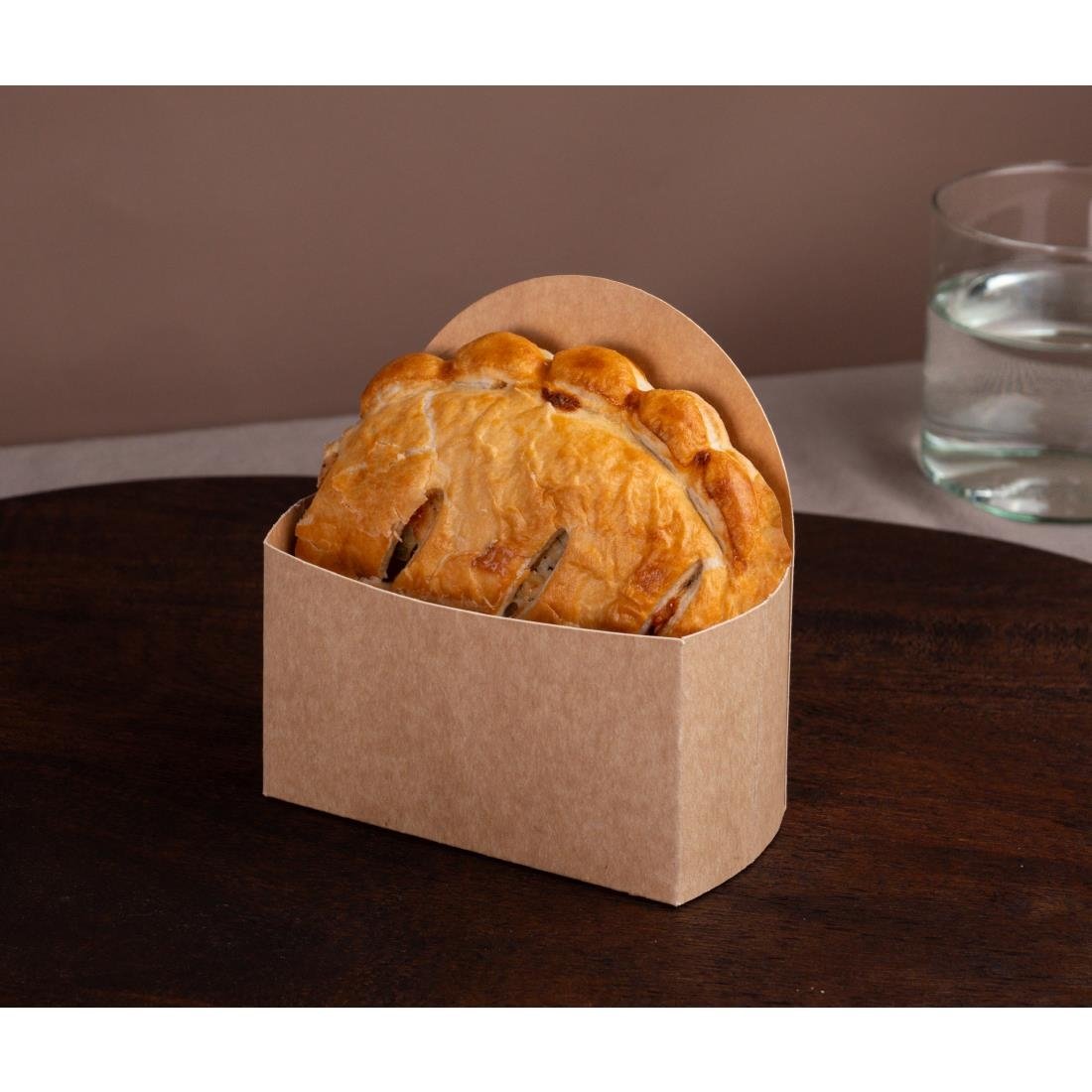 Notpla Compostable Takeaway Pie Sleeves - Kraft (660 Pack)