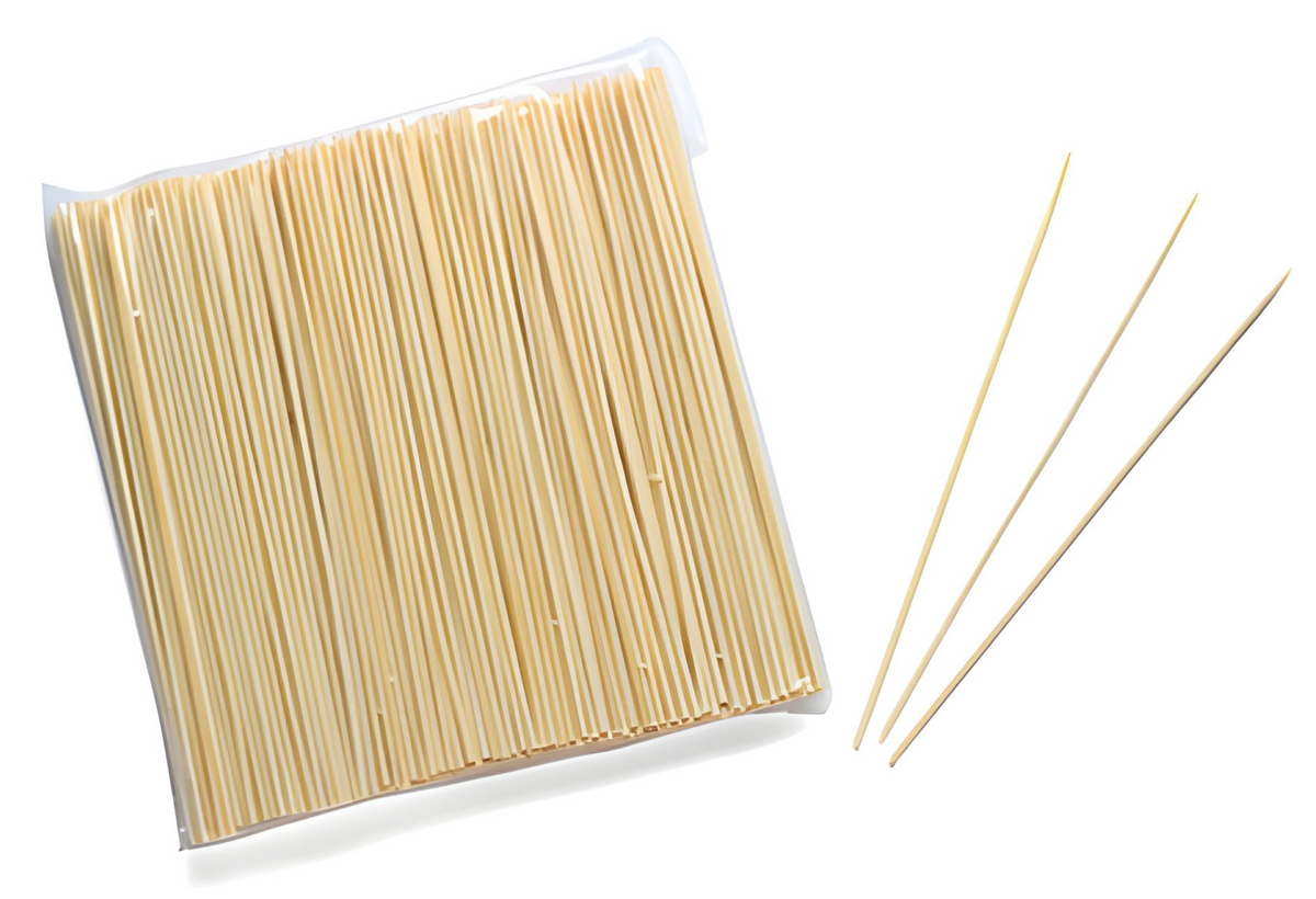 Scobies Direct Bamboo Skewers – 200mm–300mm, 3mm & 4mm - Pack of 1000