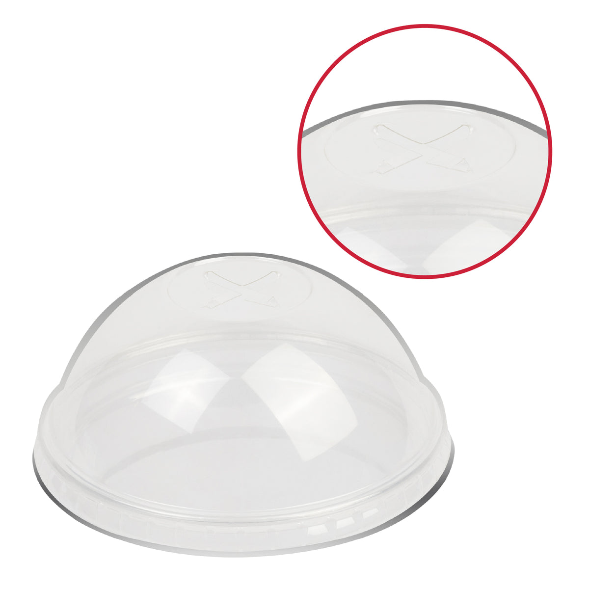 DEXLO Slush Cups With Dome Lids 7oz - Pack of 1000