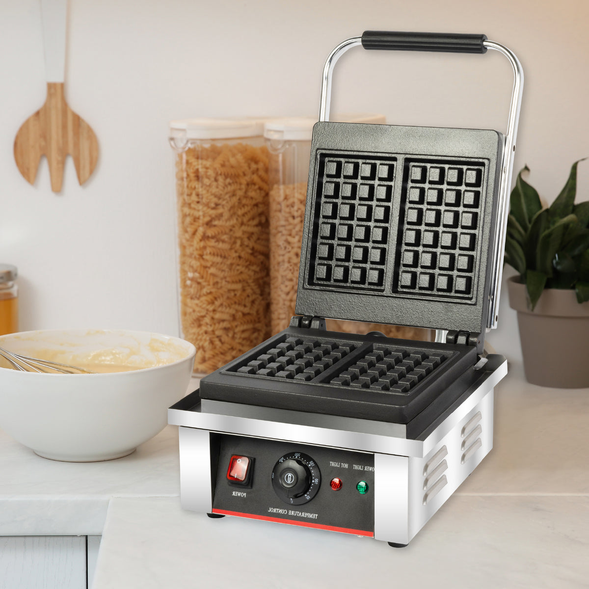 HAXRO Two Square Belgian Waffle Maker