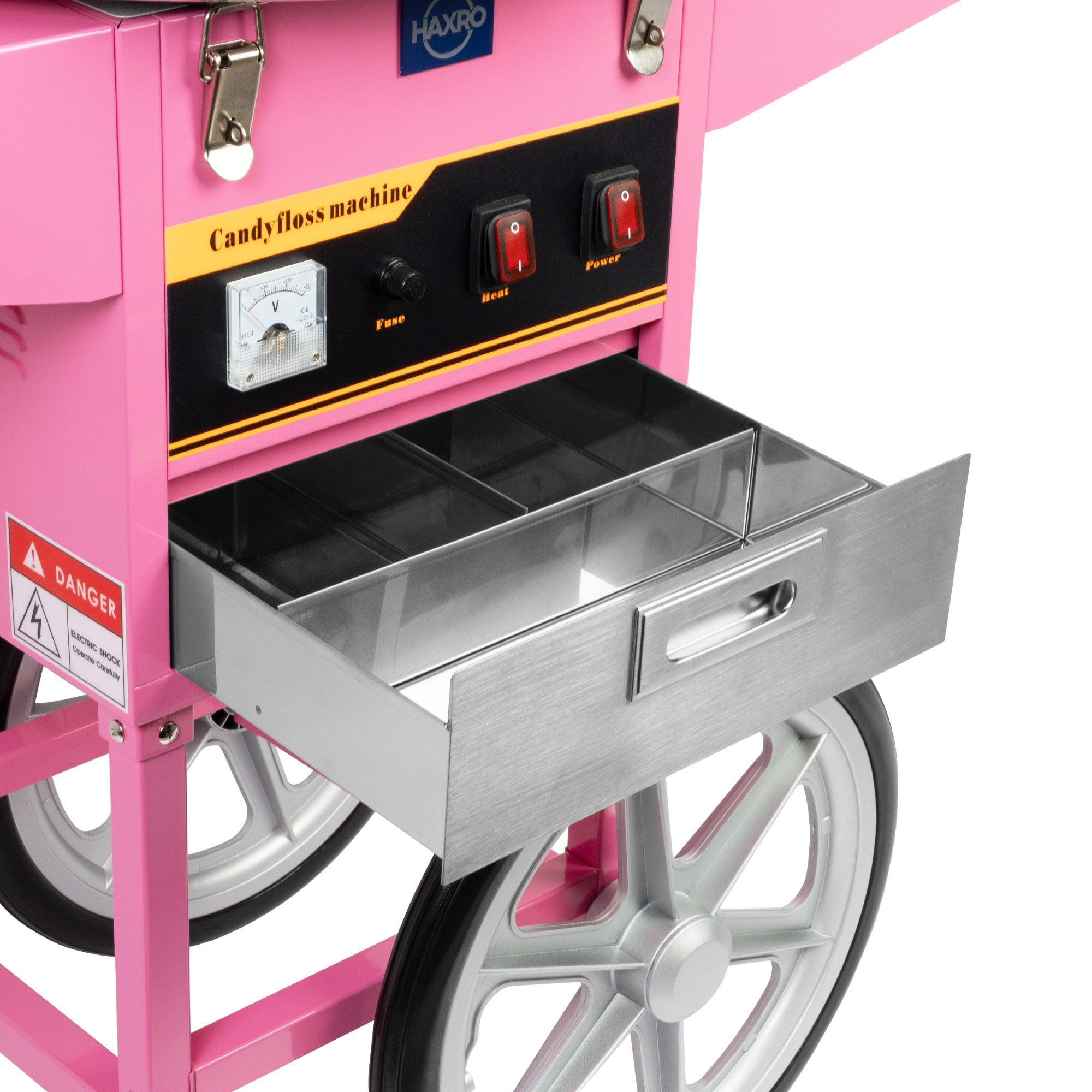 HAXRO Candy Floss Machine With Cart- 52cm