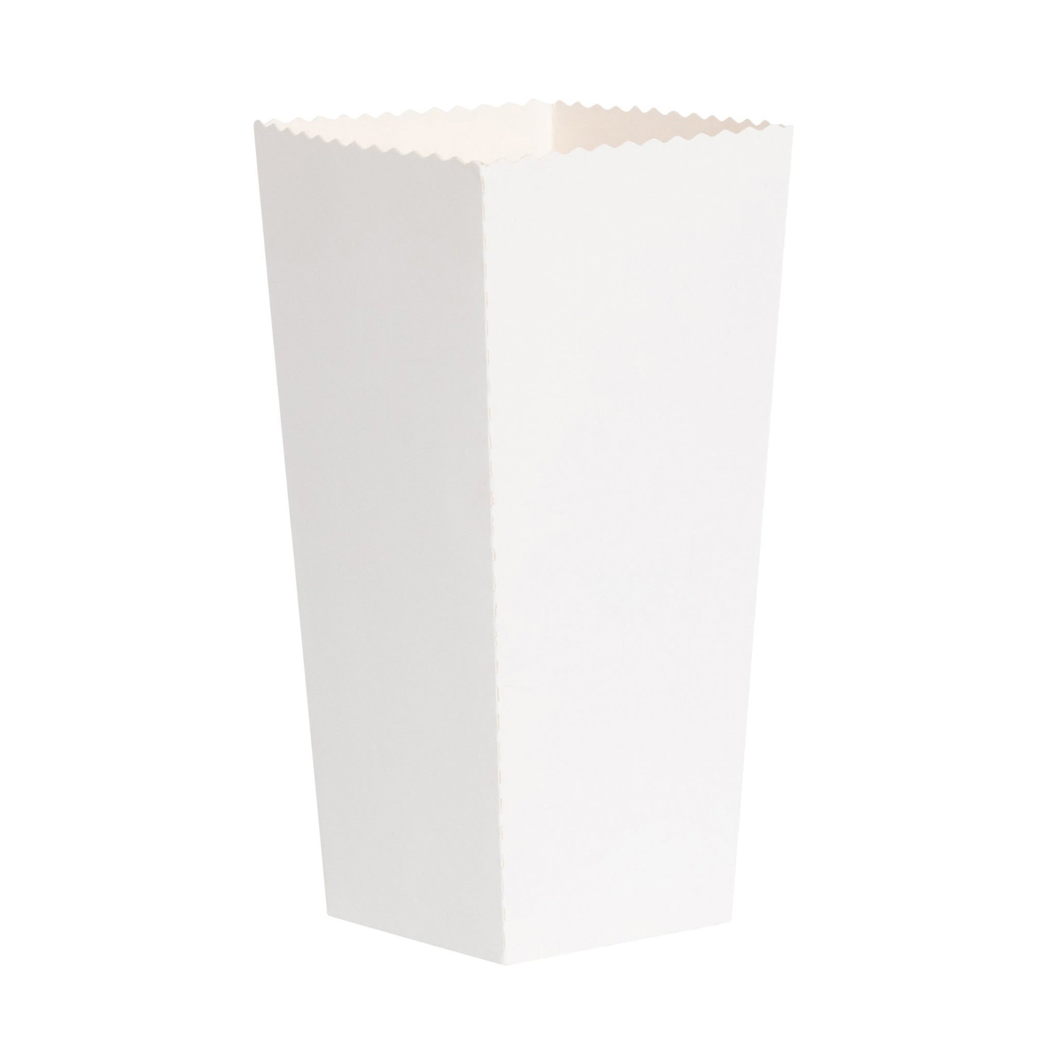 Plain White Popcorn Scoop Boxes