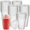 DEXLO Slush Cups With Dome Lids 10oz - Pack of 1000