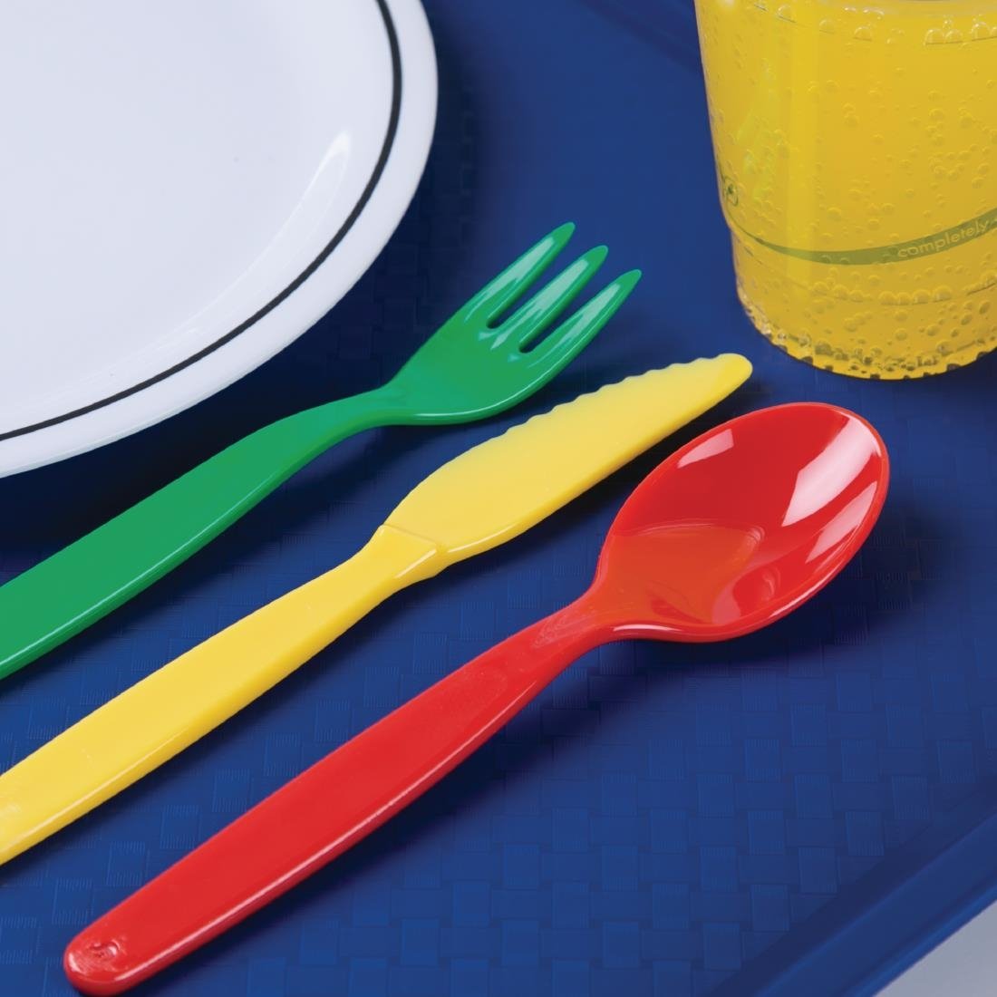 Olympia Kristallon Polypropylene Spoons Green (12 pack)