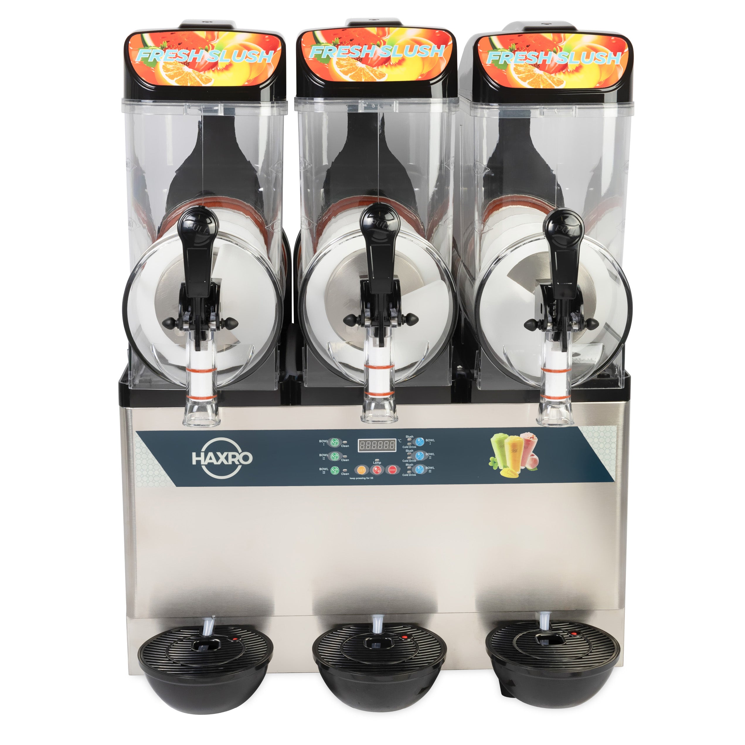 HAXRO Commerial Triple Slush Machine 3 x 12L