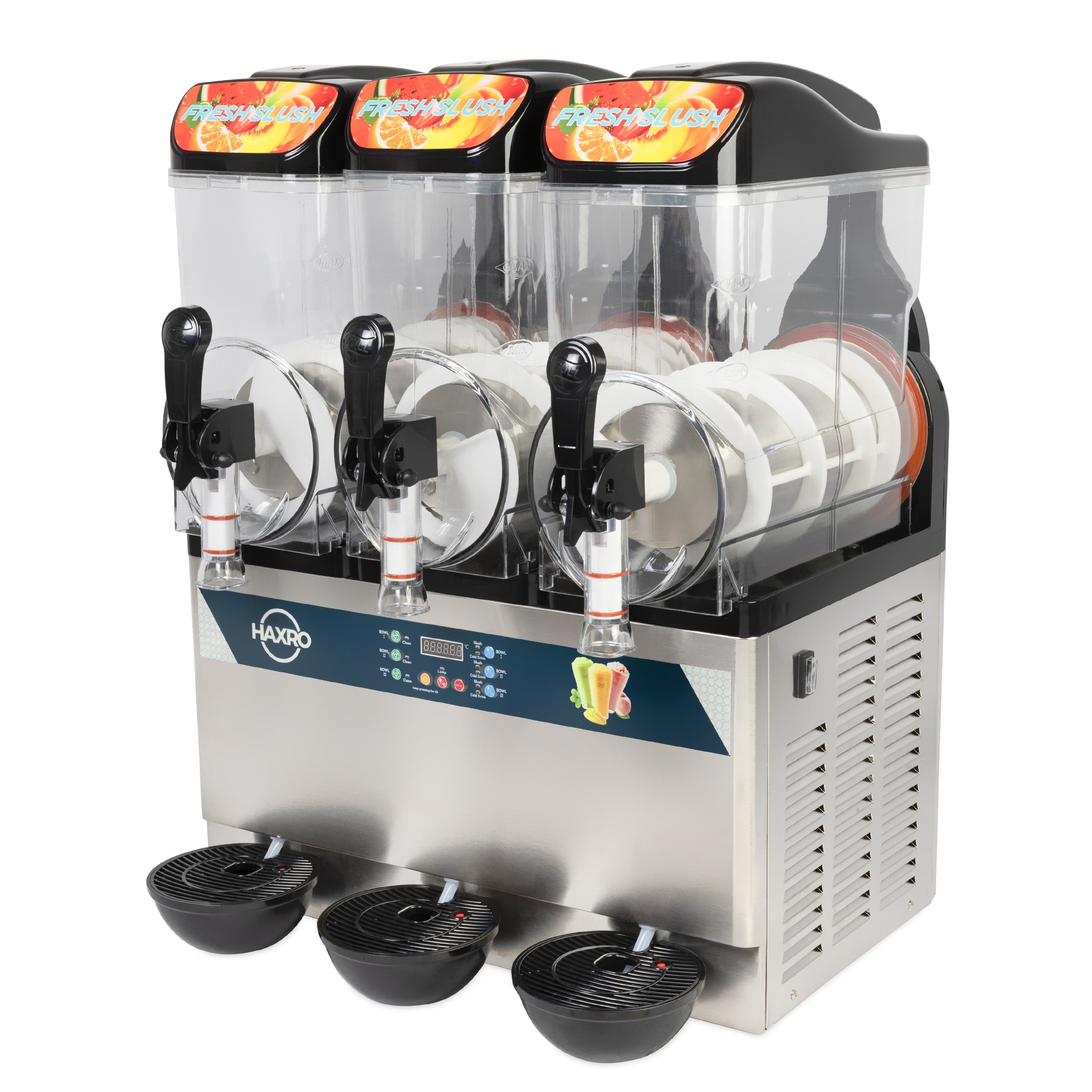 HAXRO Commerial Triple Slush Machine 3 x 12L