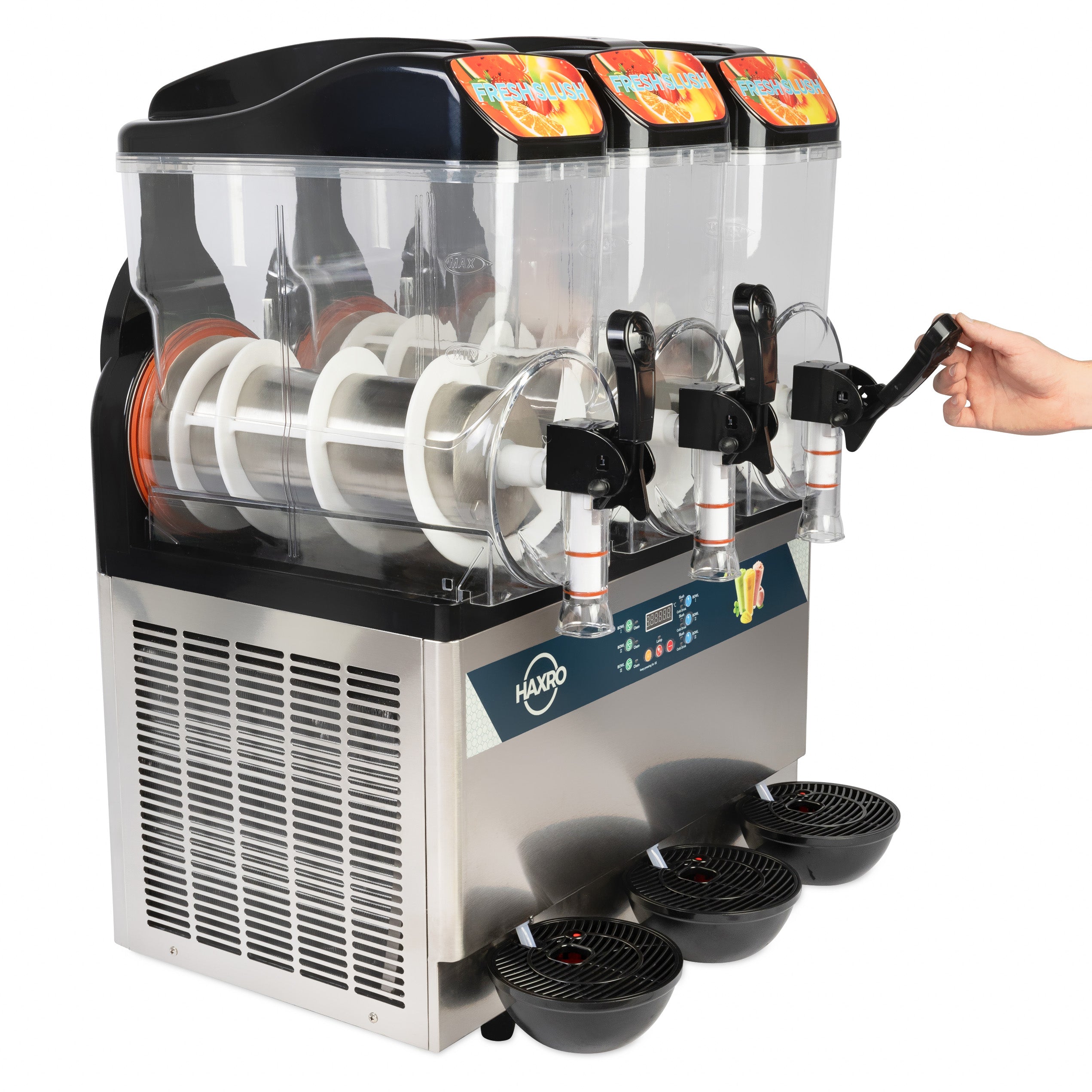 HAXRO Commerial Triple Slush Machine 3 x 12L