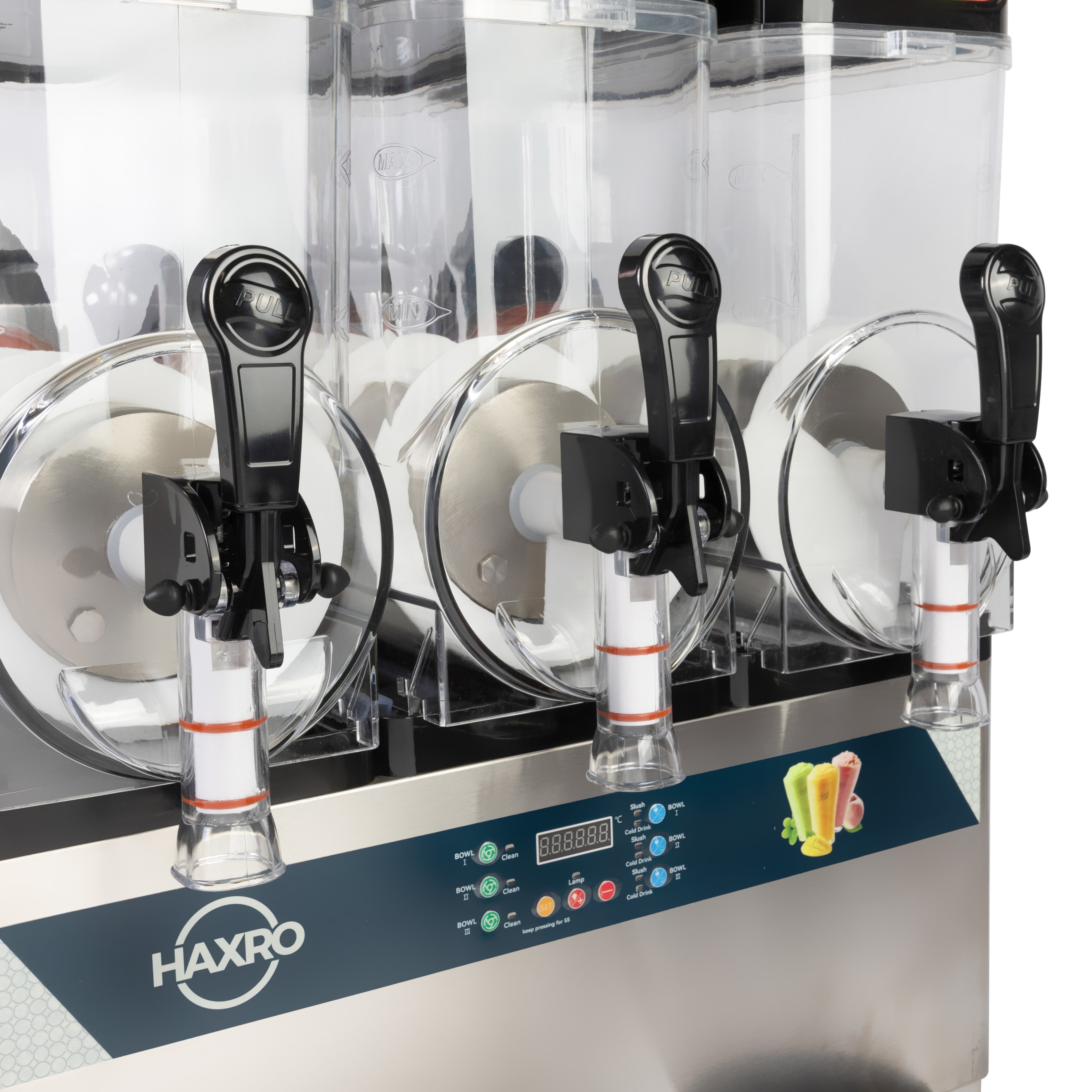 HAXRO Commerial Triple Slush Machine 3 x 12L