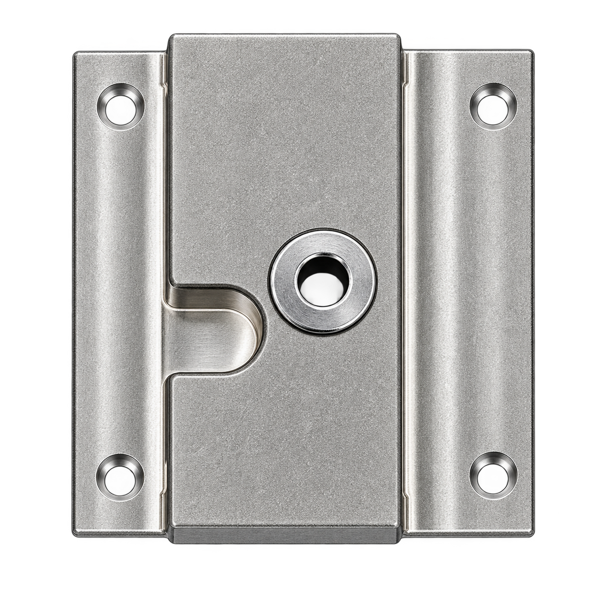 Gold Medal 67194 Gear Block Assembly for popcorn machines, stainless steel base plate with central opening