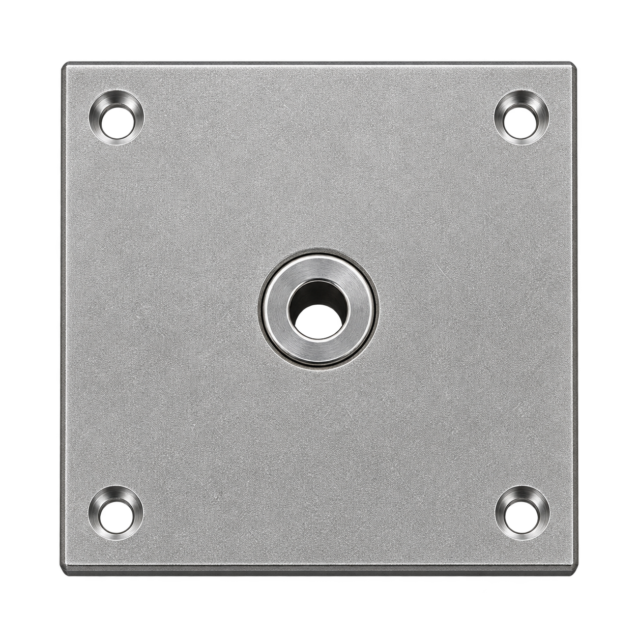 Gold Medal 67194 Gear Block Assembly for popcorn machines, stainless steel assembly with central opening and mounting holes